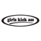 Sticker Girl Kiss Ass - Go lettrage - Sticker Art Online