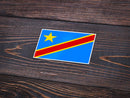 Autocollant drapeau Congo - Go lettrage - Sticker Art Online