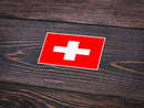 Autocollant drapeau Suisse - Go lettrage - Sticker Art Online