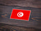 Autocollant drapeau Tunisie - Go lettrage - Sticker Art Online
