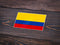 Autocollant drapeau Colombie - Go lettrage - Sticker Art Online