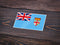 Autocollant drapeau Fiji - Go lettrage - Sticker Art Online