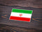 Autocollant drapeau Iran - Go lettrage - Sticker Art Online