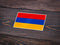 Autocollant drapeau Arménie - Go lettrage - Sticker Art Online