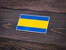 Autocollant drapeau Ukraine - Go lettrage - Sticker Art Online