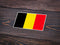 Autocollant drapeau Belgique - Go lettrage - Sticker Art Online