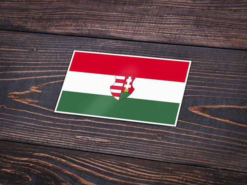 Autocollant drapeau Hongrie - Go lettrage - Sticker Art Online