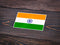 Autocollant drapeau Inde - Go lettrage - Sticker Art Online