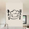 Couvert de cusine chef - Autocollant mur décoratif - Go lettrage - Sticker Art Online