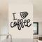 I love coffee- Autocollant mur décoratif - Go lettrage - Sticker Art Online