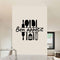Lettrage bon appétit et ustensils - Autocollant mur décoratif - Go lettrage - Sticker Art Online