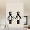 BBQ monsieur et madame - Autocollant mur décoratif - Go lettrage - Sticker Art Online