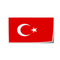 Autocollant drapeau Turquie - Go lettrage - Sticker Art Online
