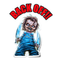 Autocollant back off - Chucky - Go lettrage - Sticker Art Online
