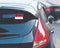 Autocollant drapeau Monaco - Go lettrage - Sticker Art Online