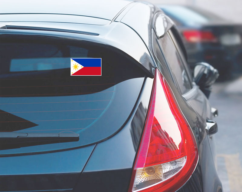 Autocollant drapeau Philippines - Go lettrage - Sticker Art Online