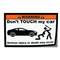 Warning don't touch my car sticker - Go lettrage - Sticker Art Online