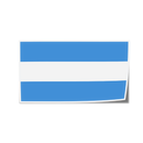 Autocollant drapeau Argentine - Go lettrage - Sticker Art Online