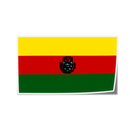 Autocollant drapeau Bolivie - Go lettrage - Sticker Art Online