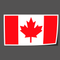 Autocollant drapeau Canada - Go lettrage - Sticker Art Online