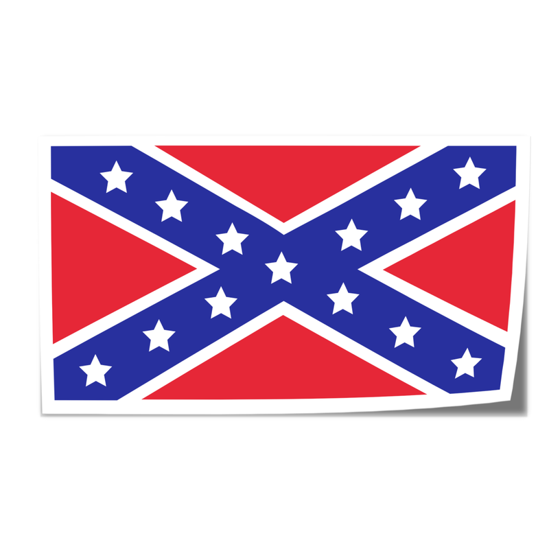 Autocollant drapeau Rebelle - Go lettrage - Sticker Art Online