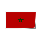 Autocollant drapeau Maroc - Go lettrage - Sticker Art Online