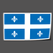 Autocollant drapeau Québec - Go lettrage - Sticker Art Online