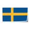 Autocollant drapeau Suède - Go lettrage - Sticker Art Online
