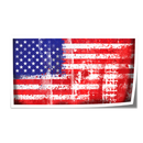 Autocollant drapeau État-unis usé - Go lettrage - Sticker Art Online