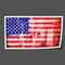 Autocollant drapeau État-unis usé - Go lettrage - Sticker Art Online