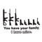 Gun family decal sticker - Go lettrage - Sticker Art Online