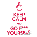 Keep calm decal sticker - Go lettrage - Sticker Art Online