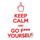 Keep calm decal sticker - Go lettrage - Sticker Art Online