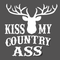 Kiss my country ass decal sticker - Go lettrage - Sticker Art Online