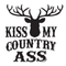 Kiss my country ass decal sticker - Go lettrage - Sticker Art Online