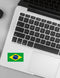 Autocollant drapeau Brézil - Go lettrage - Sticker Art Online