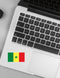 Autocollant drapeau Sénégal - Go lettrage - Sticker Art Online