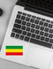 Autocollant drapeau Ethiopie - Go lettrage - Sticker Art Online