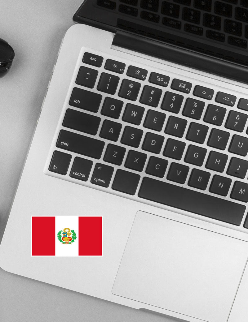 Autocollant drapeau Pérou - Go lettrage - Sticker Art Online
