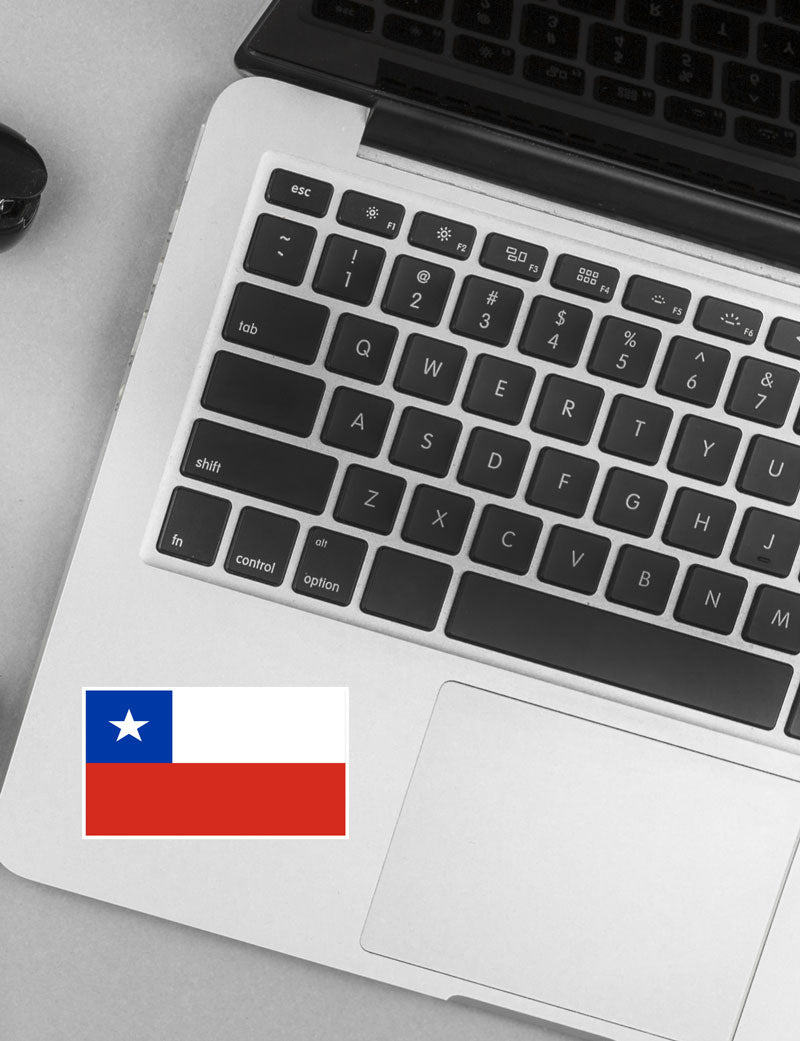 Autocollant drapeau Chili - Go lettrage - Sticker Art Online