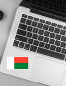 Autocollant drapeau Madagascar - Go lettrage - Sticker Art Online