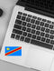 Autocollant drapeau Congo - Go lettrage - Sticker Art Online