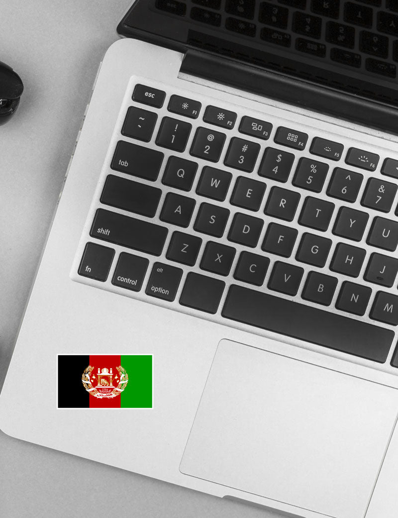 Autocollant drapeau Afghanistan - Go lettrage - Sticker Art Online