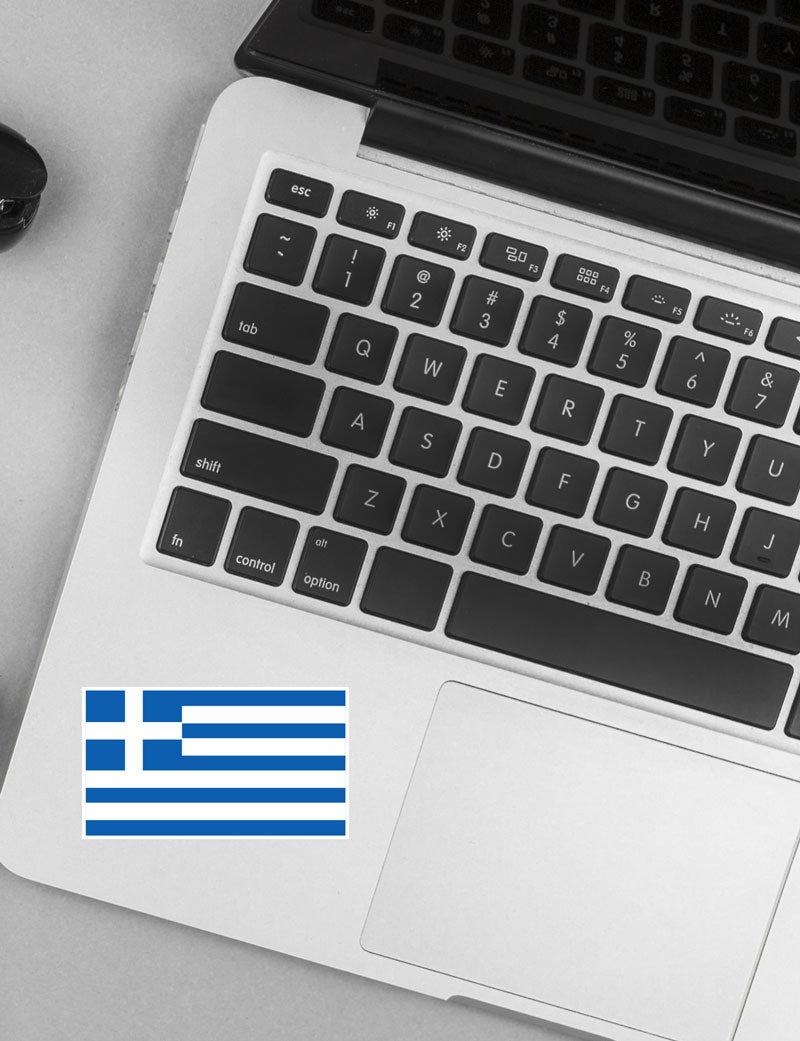 Autocollant drapeau Grèce - Go lettrage - Sticker Art Online