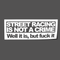 Sticker Street Racing - Go lettrage - Sticker Art Online