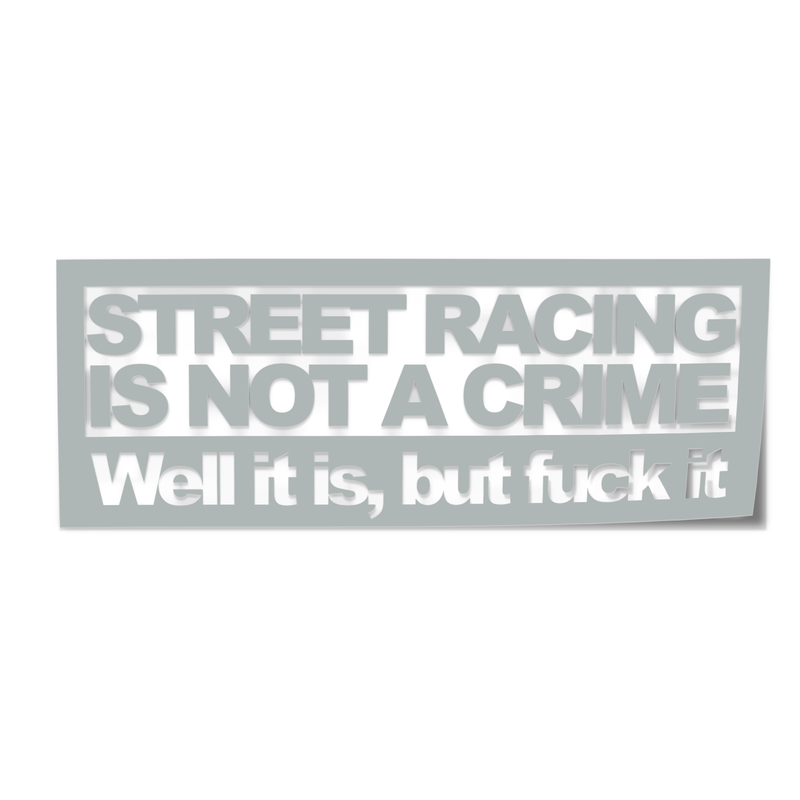 Sticker Street Racing - Go lettrage - Sticker Art Online