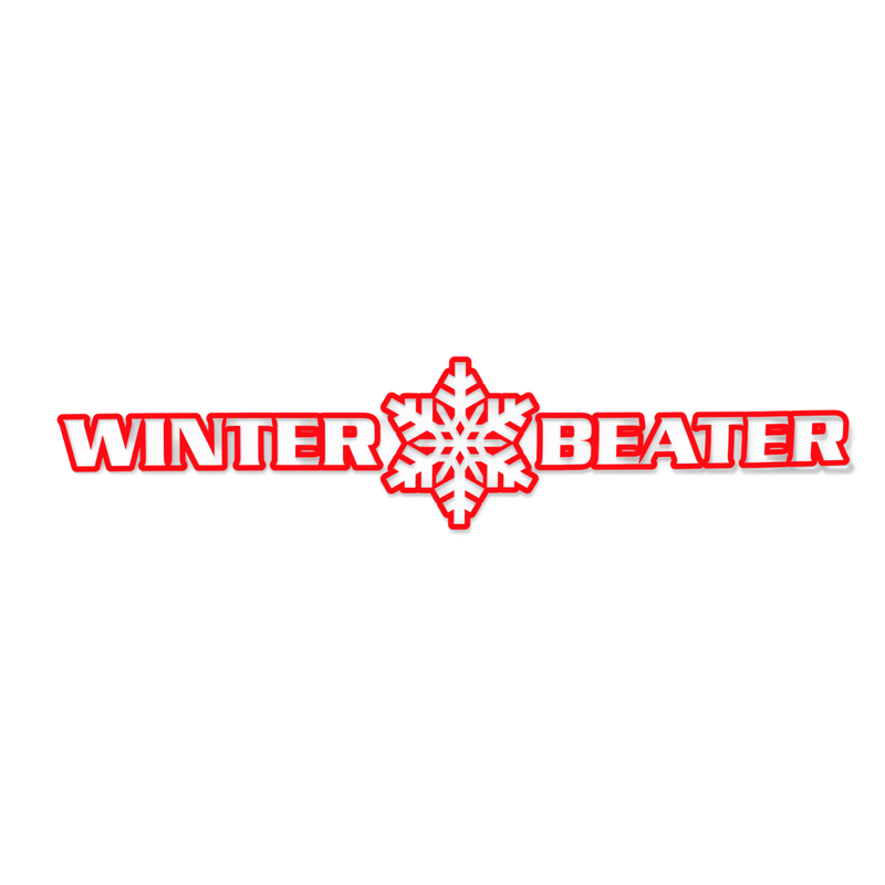 Winter beater decal sticker - Go lettrage - Sticker Art Online
